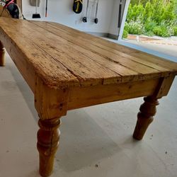 Exquisite Antique French Country Farm Coffee Table