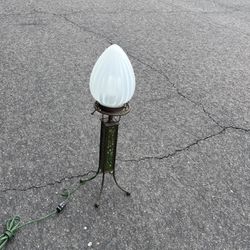 Antique table lamp W Shade