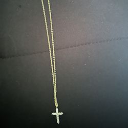 Diamond Cross Necklace 
