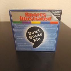 Sports Illustrated - Don't Quote Me - Travel Trivia Board Game - New 