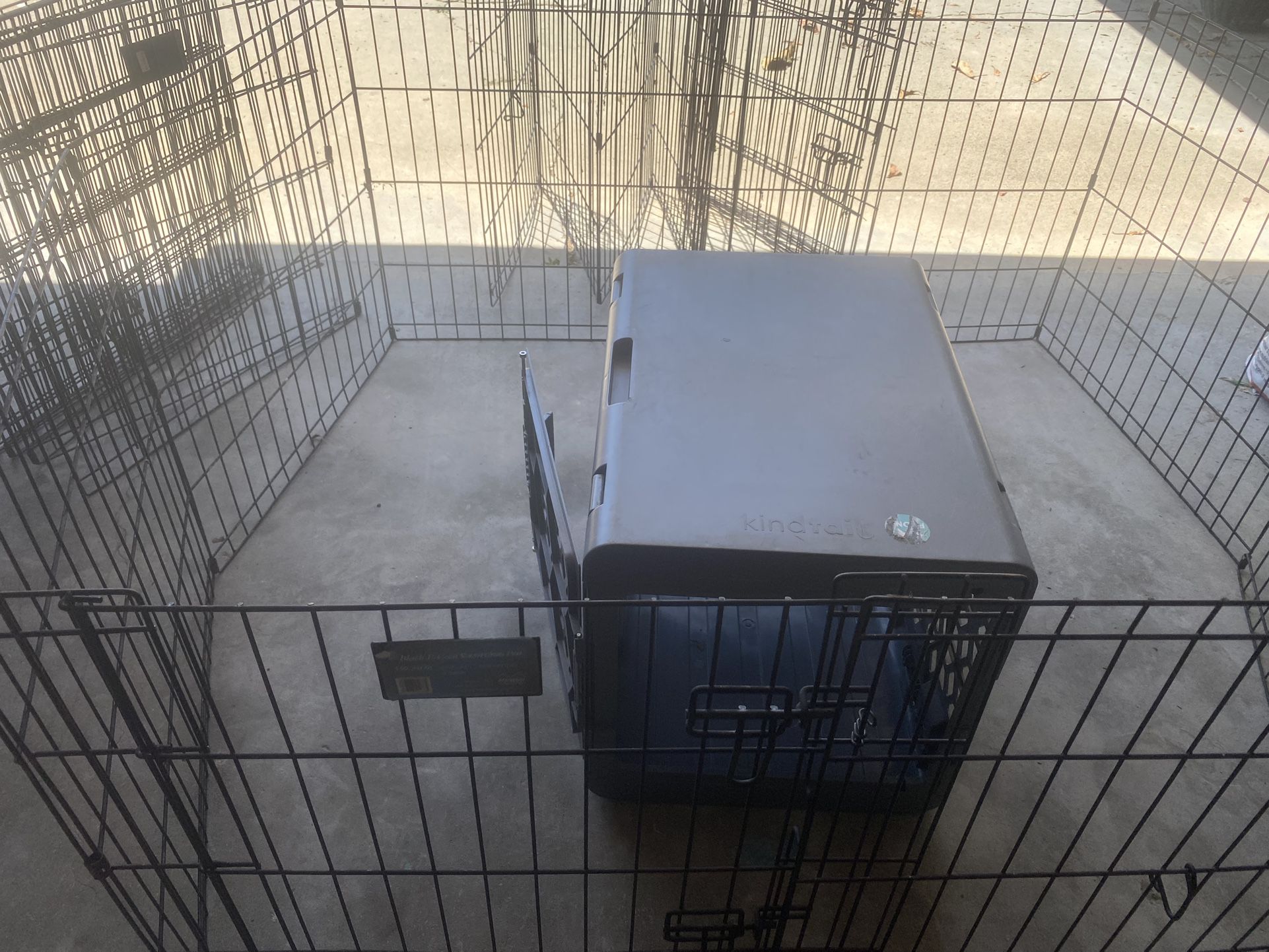 3 Puppy Cages(connectable)+Crate
