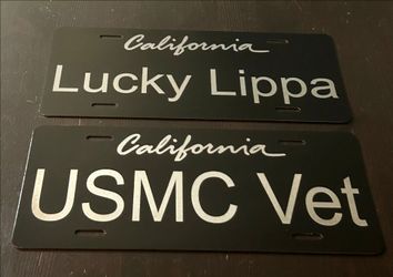 Laser Engraved License Plate