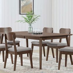 Palm Bat 7-Piece Dining Table Set Regular Height