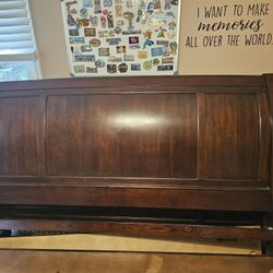 Sleigh Bed Solid Wood Raymore& Flanigan