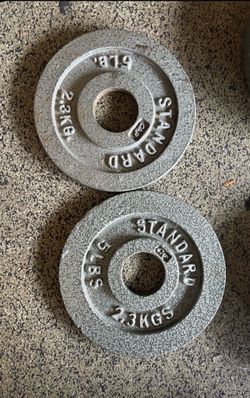 1 set of (2) 5Ib. Caste Iron Plates