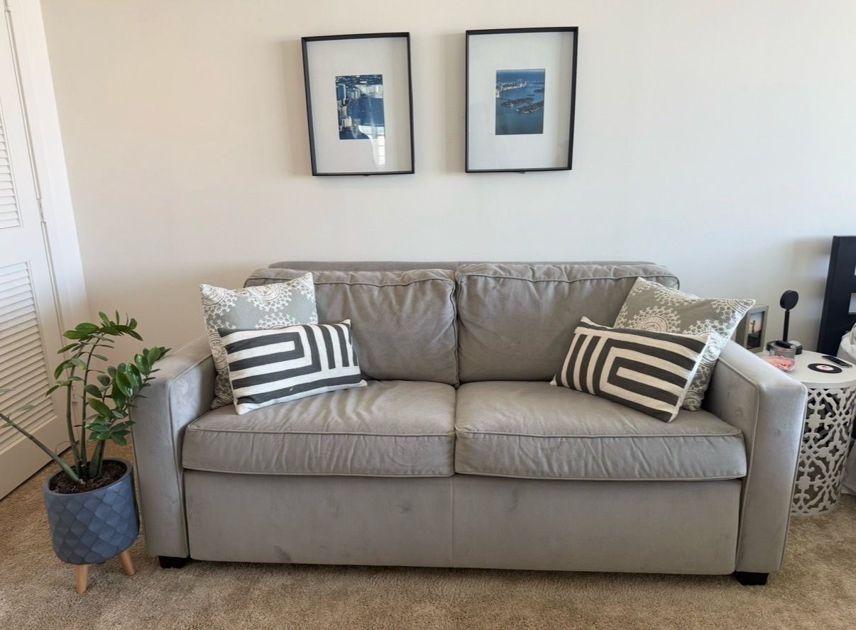 Gray Sleeper Sofa - COMFY Queen Pull-Out - West Elm