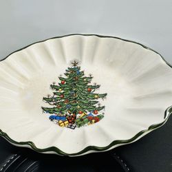 Cuthbertson original christmas tree china 6”x4.2”x1.5” Deep Oval
