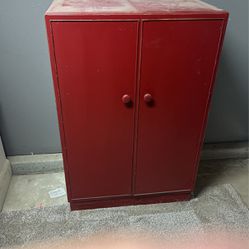Small Red Armoire 