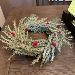 12 inch wide candle holder wreath 5.00