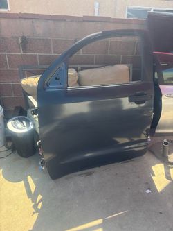 LEFT DRIVER SIDE FRONT DOOR 2009 TOYOTA TUNDRA (CHARCOAL)