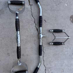 Cable Machine Attachments. All Like New. 