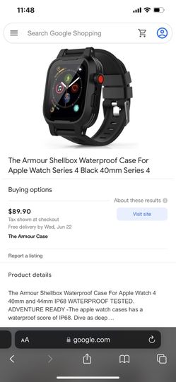 waterproof 40mm watch case 