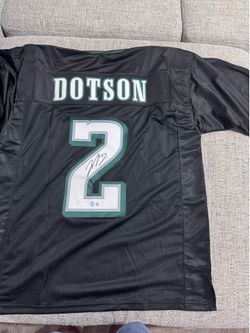 Jahan Dotson Signed Autograph Custom Jersey -Beckett Coa - Philadelphia Eagles