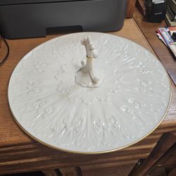 Lenox Chateau Collection Handled Ivory Serving Platter
