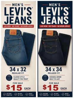 Men’s Levi jeans