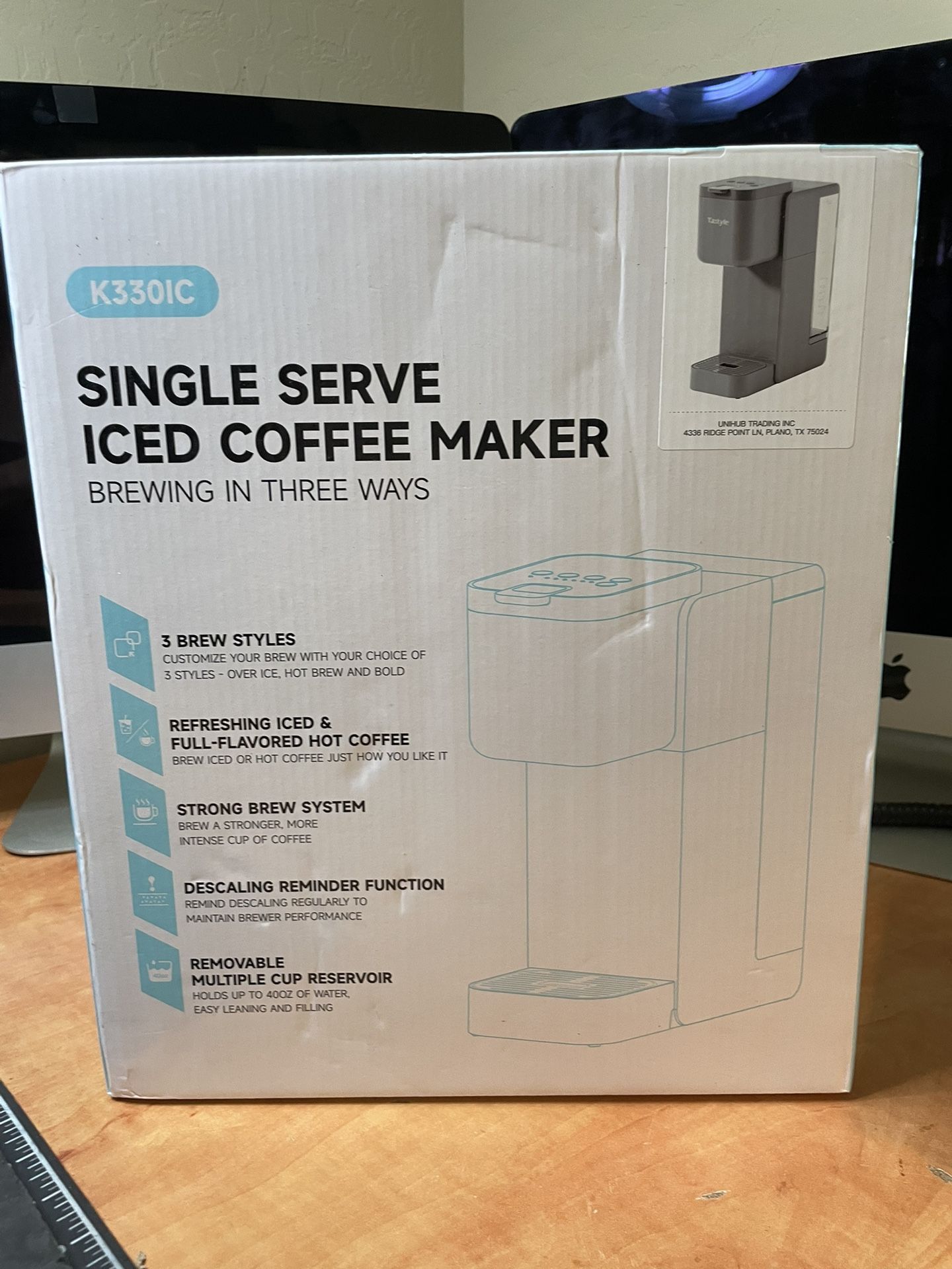 ☕ Hot & Iced Coffee Maker – Single Serve 40oz Reservoir 📍 Pickup Location: S. Durango & 215 💵 $25 FIRM (Brand New)  Brew your favorite cup your way 