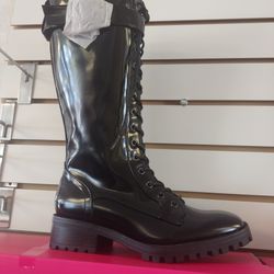 Knee Hi Lace Up Boot