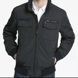 NEW Tommy Hilfiger Men's Four-Pocket Unfilled Performance Bomber Jacket Small