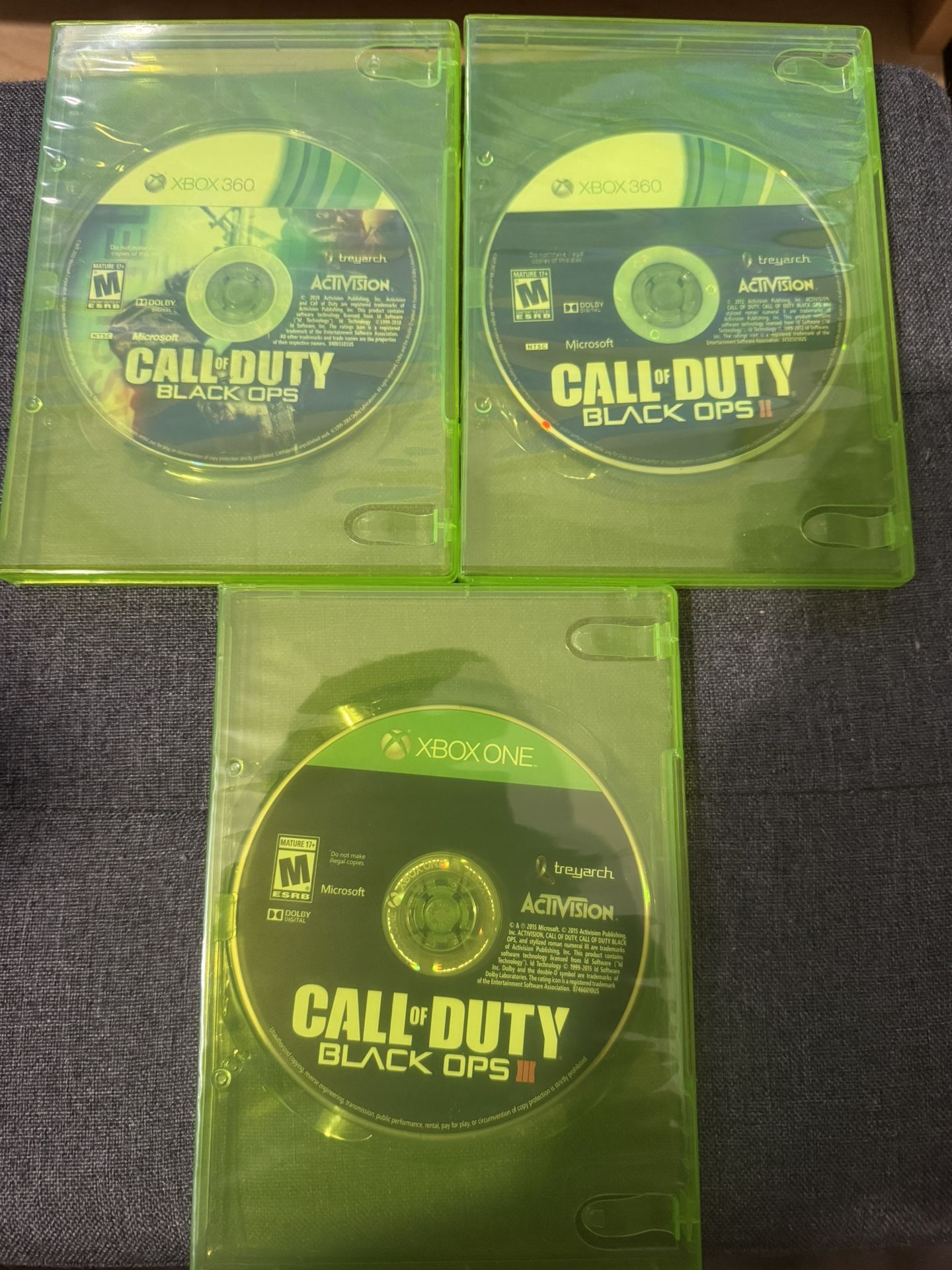 Call Of Duty Black Ops 1,2, 3
