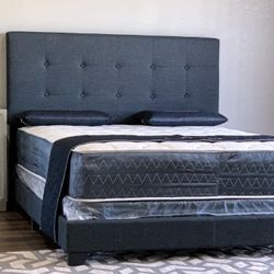 WE DELIVER IN THE RAIN SLEET OR SNOW/COMPLETE BED FRAME WITH NEW MATTRESS SET/FAST DELIVERY