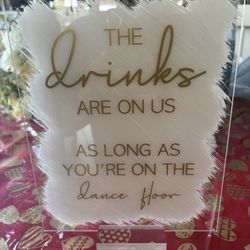 BAR Sign Wedding Or Event