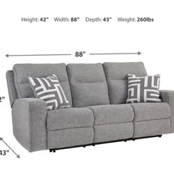 Dual Recliner Sofa Couch