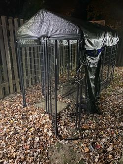 Used dog cage