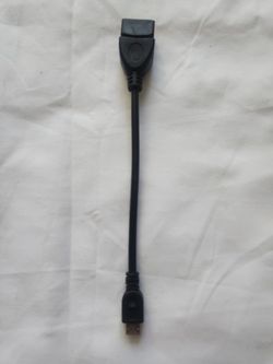 Micro USB B Male to USB A Female OTG Adapter Converter Cable