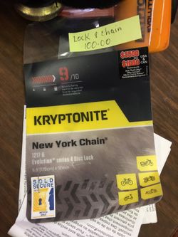 Moped scooter lock and chain