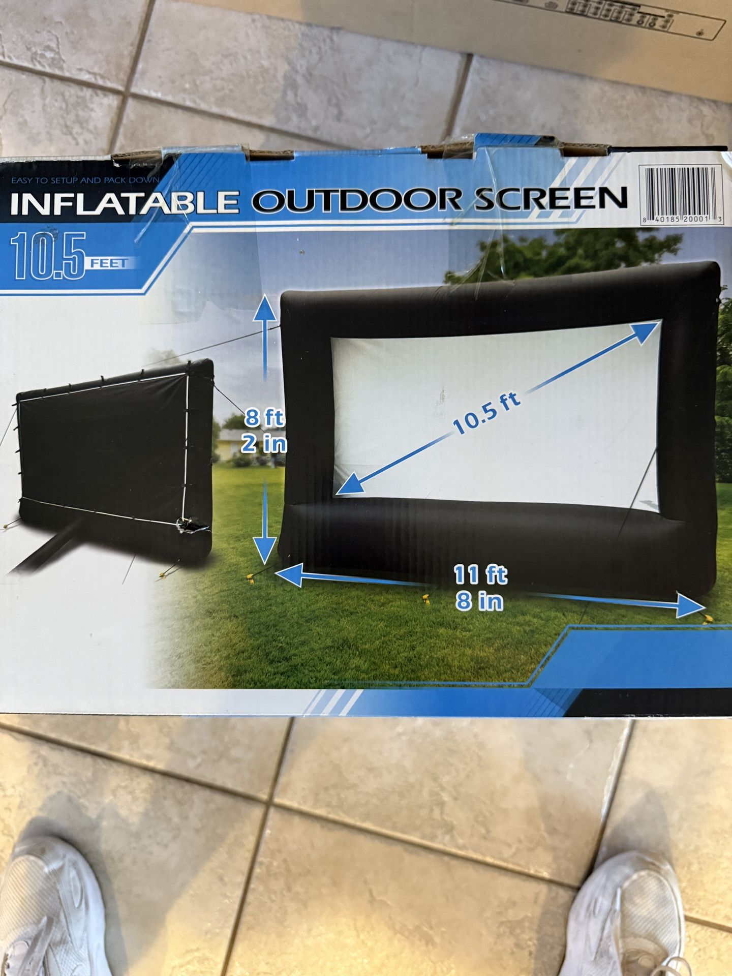 Inflatable Outdoor Screen 10.5 Feet