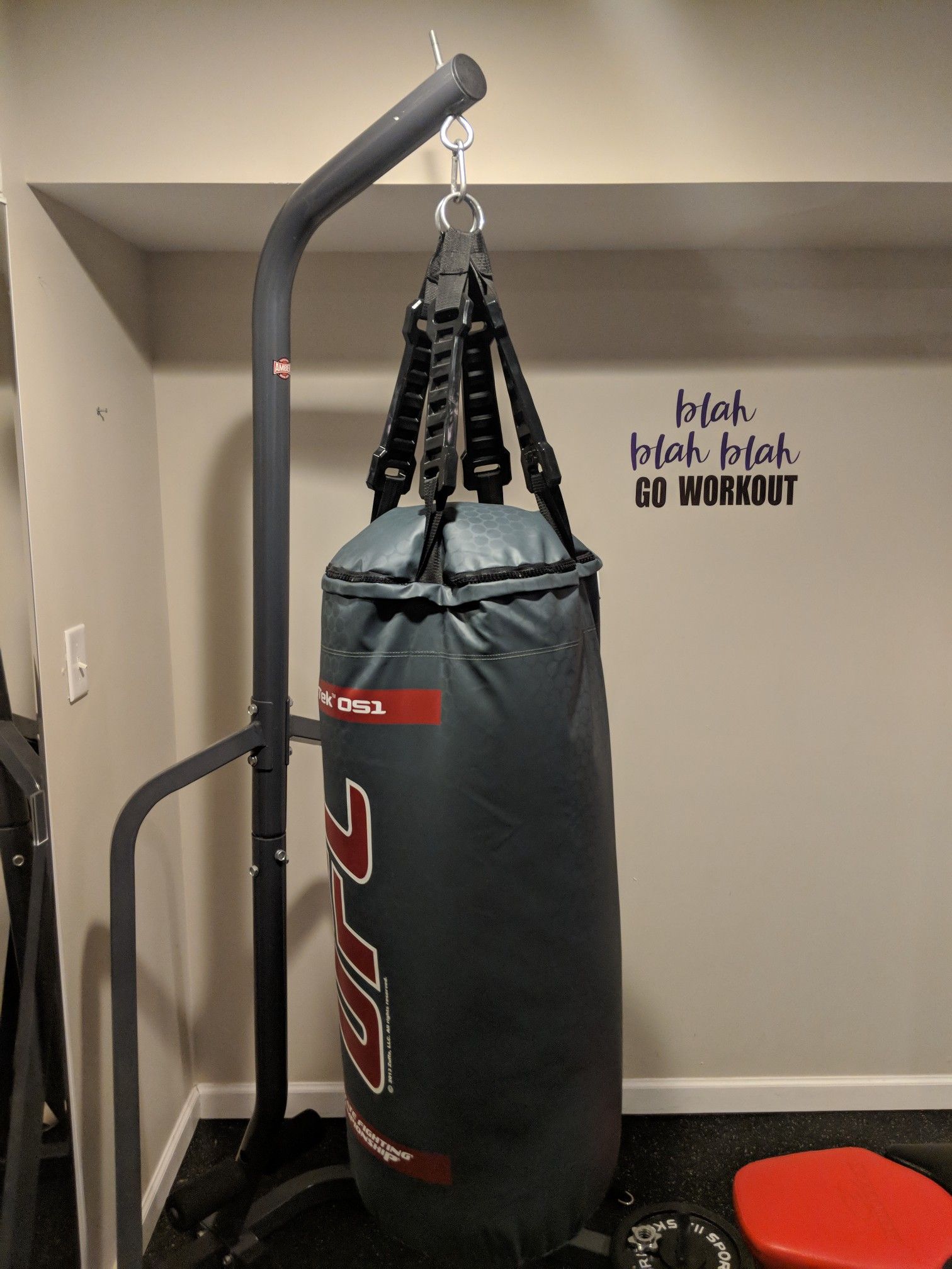 UFC Octek 051 MMA training bag with stand