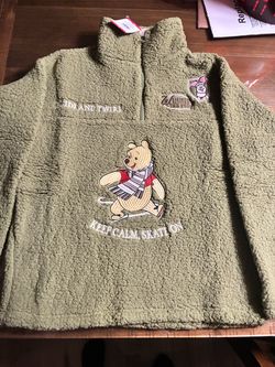 New Disney Pooh half zip sweater- located in 91331