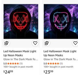 Blinking face mask