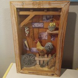 Rooster Shadow Box