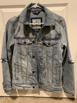 Men’s XS destroyed Hollister Denim Jacket