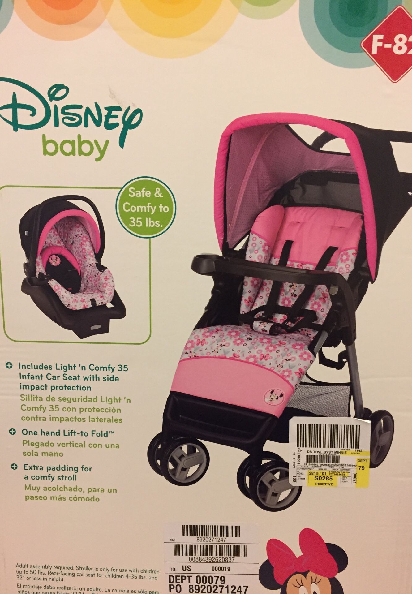 Disney baby Minnie Mouse travel system