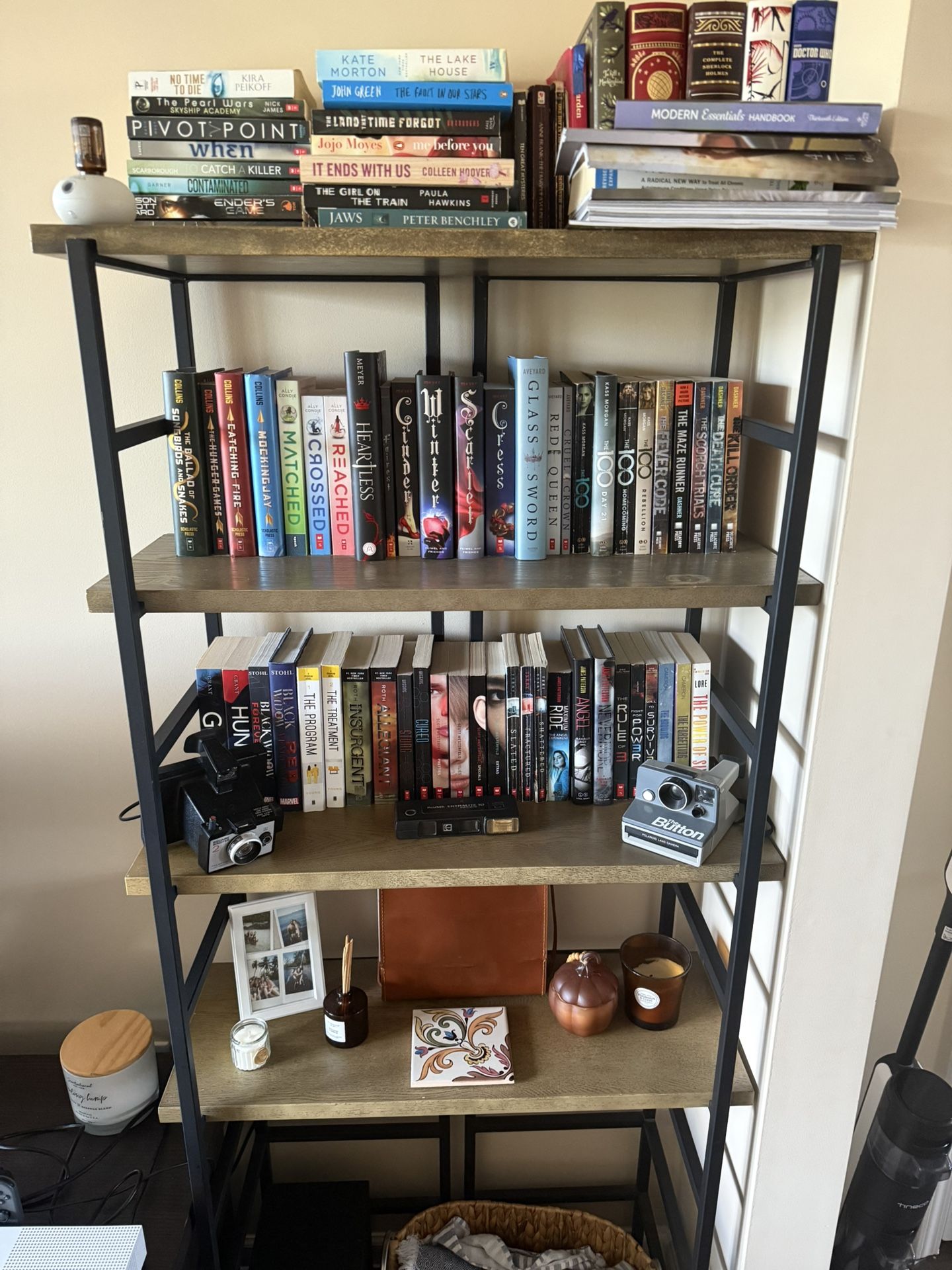 Metal And Wood Bookshelf (qty of 2)