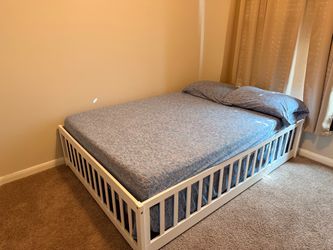 Queen size bed with mattress included