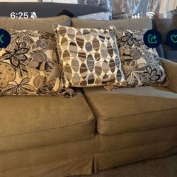 Love Seat & Couch These Two Pieces Are The Same Color Of gray (lighting In Picture Just Was Off)