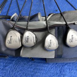 Lady  Shark Golf Clubs W/Bag Fiberglass Shafts