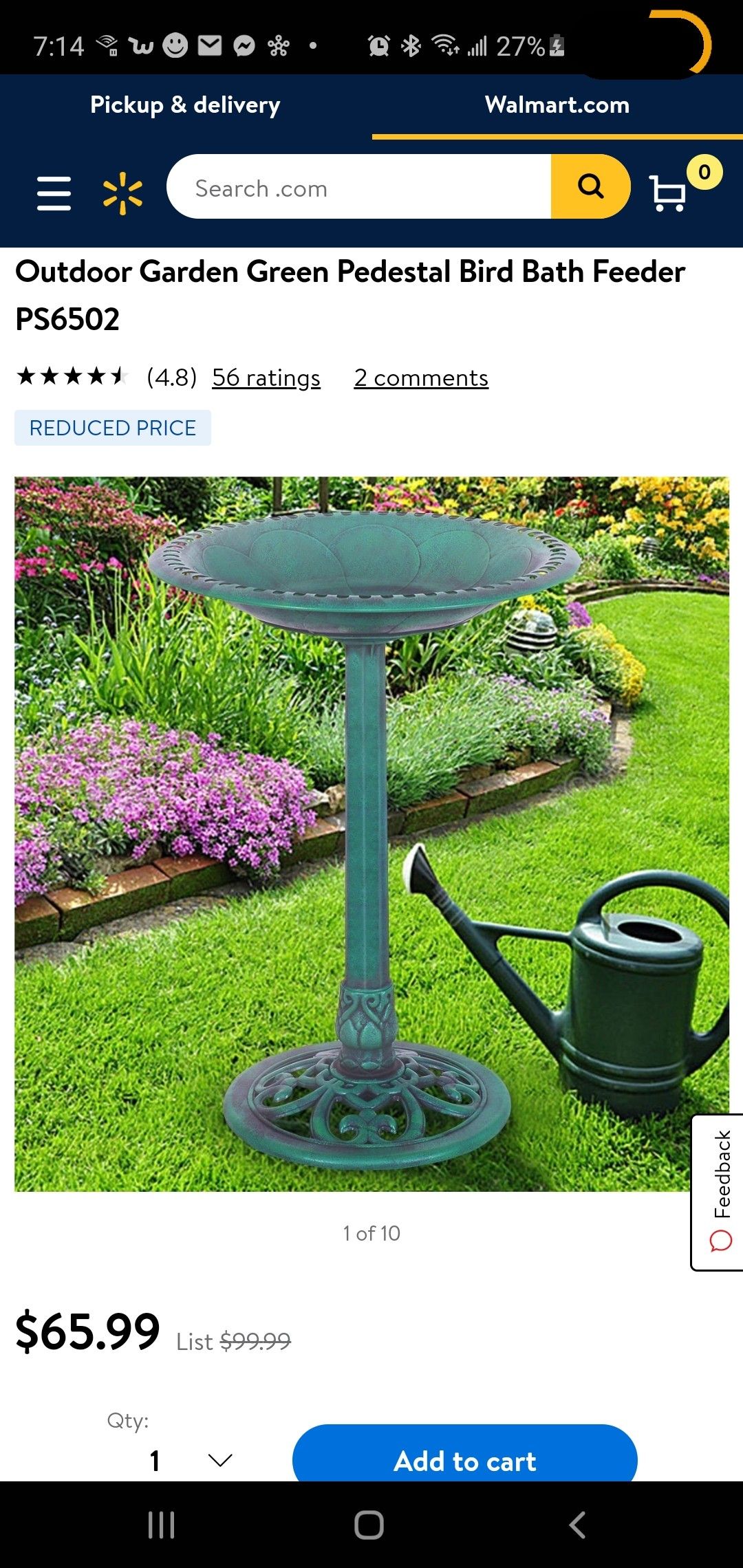 Bird Bath Feeder