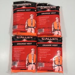 4 Allen Safety Orange Vest L, XL/2XL
