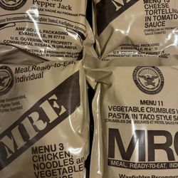 4 MRE’s (random pick)