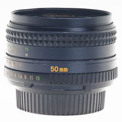 Minolta MD Rokkor 50mm F/1.7 Standard prime lens • Film era • Discontinued