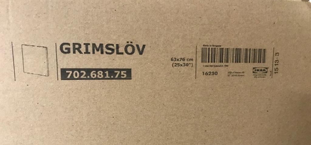 5 Ikea Grimslov Brand New Cover Panels 25"x30" Medium Brown