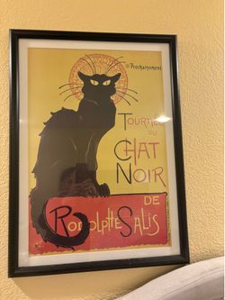 Framed matted artwork