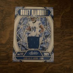 2025 Panini Absolute - Draft Diamonds Jerseys Amon-Ra St. Brown #DDJ-ASB (MEM)
