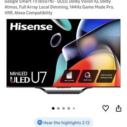 Hisense U7 Mini Led 