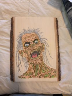 Zombie wood art