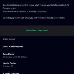 Peso Pluma Tickets 3/11/26